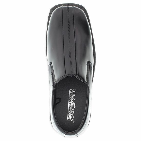 Deer Stags Wings Boys Split Toe Slip On Loafers Size US 13M Black HTEC - Picture 5 of 6
